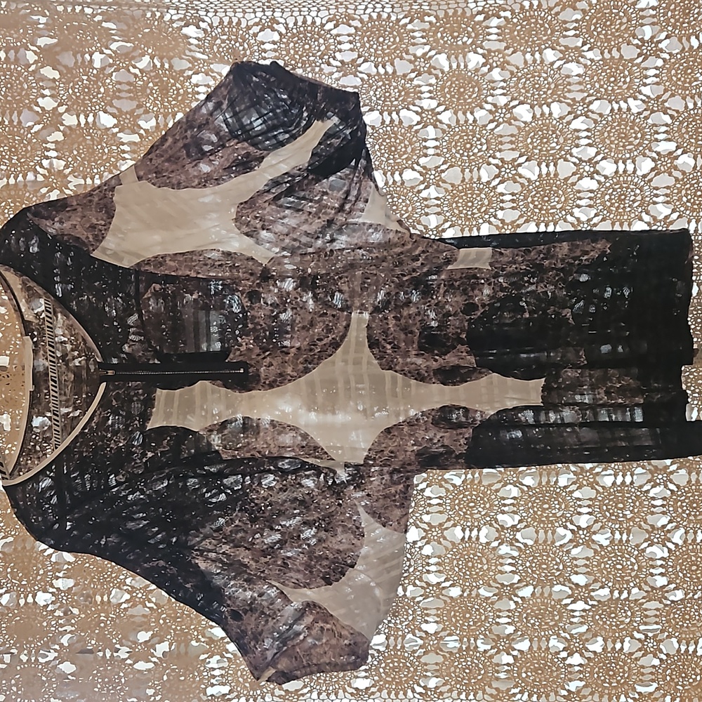 Lauren Vidal sheer tunic